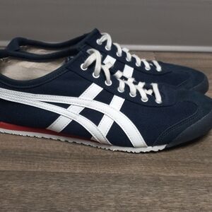 Onitsuka Tiger Mexico 66 Slip-On Navy/White Unisex Size 7.5